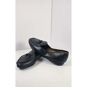 Belgian Shoes Green lizard calf Travelette bow loafer women's size 5W